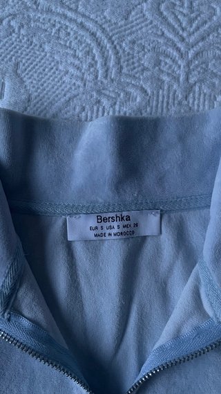 Sudadera Bershka Y2K XS Azul con Brillo