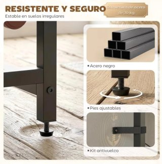 Mueble Bar Botellero Madera Metal Cristal