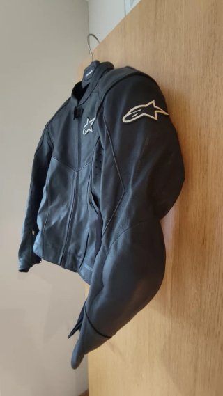 Chaqueta Cuero Alpinestars Negra