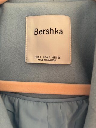 Abrigo Bershka oversize azul