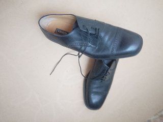 Scarpe Stringate Vintage Vestil Torino Pelle Nere