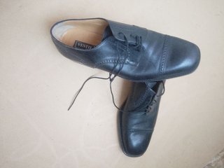 Scarpe Stringate Vintage Vestil Torino Pelle Nere