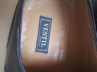 Scarpe Stringate Vintage Vestil Torino Pelle Nere