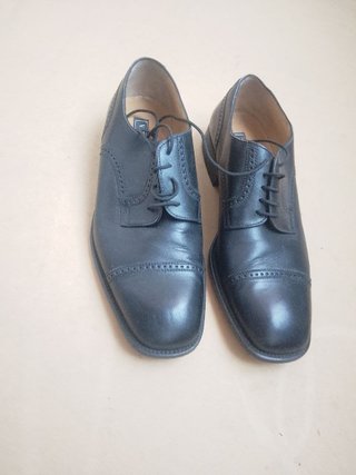Scarpe Stringate Vintage Vestil Torino Pelle Nere