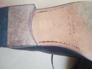 Scarpe Stringate Vintage Vestil Torino Pelle Nere