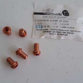 5 Eléctrodos Novos Cebora CB1520 Corte Plasma