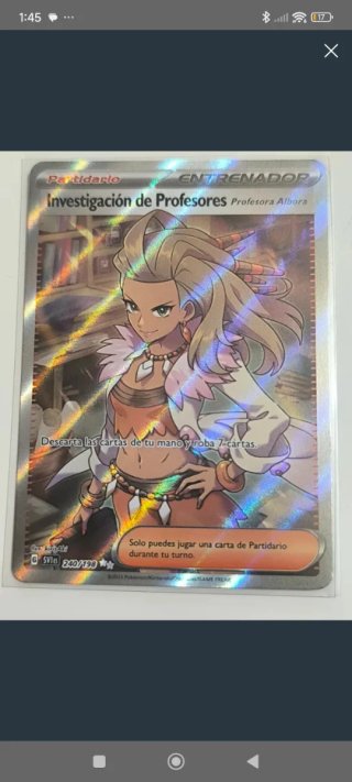 Carta Pokémon Naria Entrenador 257/217 ASC