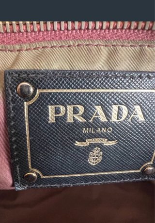 Borsa Prada in tela nera