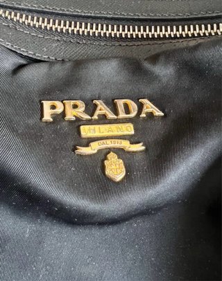 Borsa Prada in tela nera