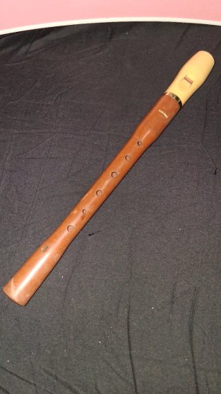 Flauta dulce Hohner marrón y crema