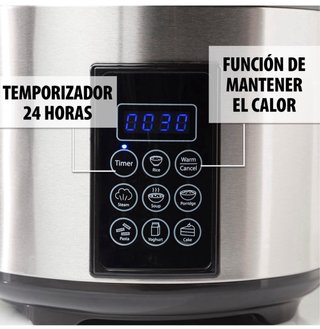 Arrocera y Vaporera Tristar XL 2,2L miltifunción