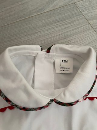 Conjunto infantil cuadros talla 12 meses