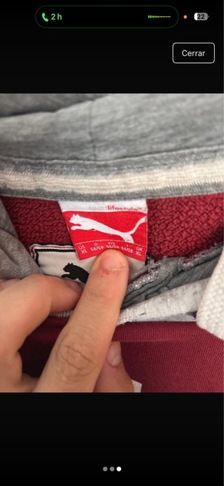 Sudadera Puma Vintage Gris y Roja