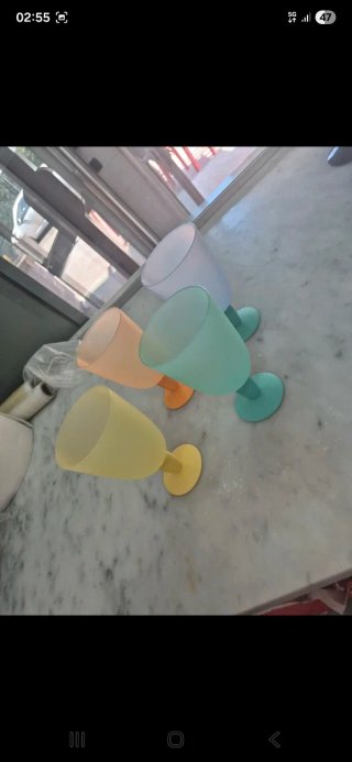 Set 4 Bicchieri Tupperware