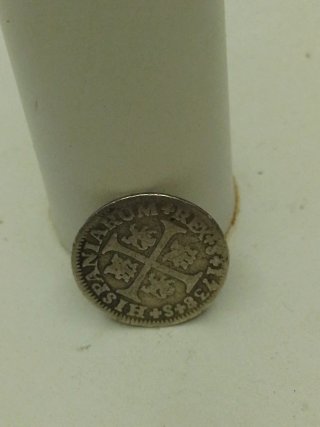 Moneda Plata Medio Real 1738 Felipe V