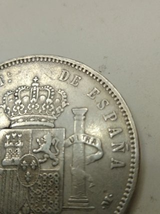 Moneda 5 Pesetas Plata Alfonso XIII 1892