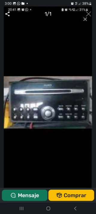 Radio CD Sony Negra a Estrenar