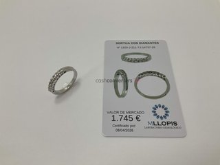 anillo oro 18k con piedra