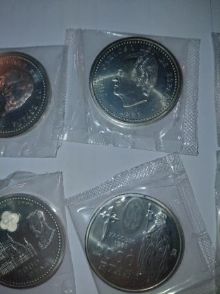 8 Monedas Plata 2000 Ptas (1994-2001)
