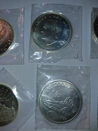 8 Monedas Plata 2000 Ptas (1994-2001)