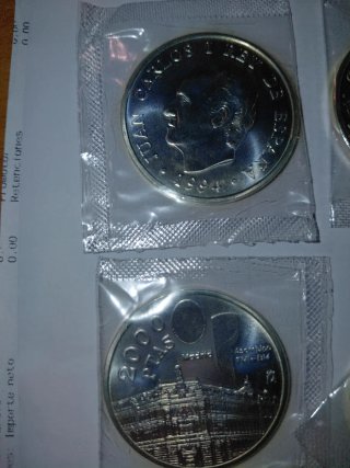 8 Monedas Plata 2000 Ptas (1994-2001)