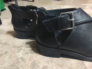 Botines abiertos Pull&Bear negros mujer T.36