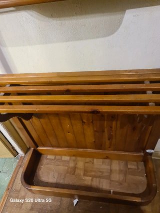 Mueble recibidor vintage madera espejo