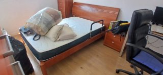 Estructura de cama de madera
