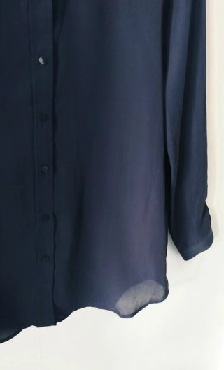Camisa azul Mango Talla XS Manga larga Nueva