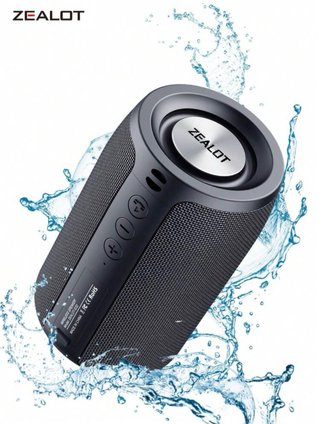 Altavoz Bluetooth Zealot Negro/Plateado