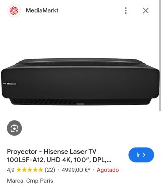 Proyector Hisense Lasér Tv 4k