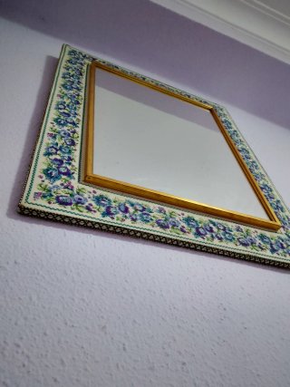 Espejo decorativo marco floral