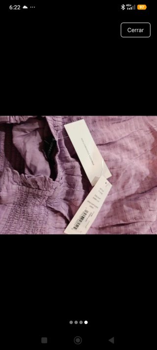 Vestido evase Birch French Connection malva