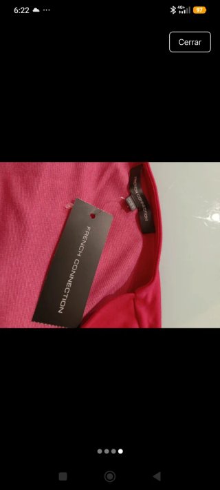 Vestido cruzado Lula French Connection Rosa