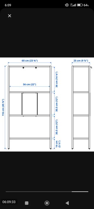 Estantería IKEA BAGGEBO Blanca Metálica