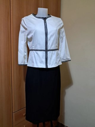 Completo Cannella nero e bianco