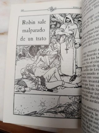 Libro antiguo las aventuras de Robin hood