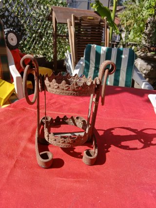 Portabottiglie ferro vintage