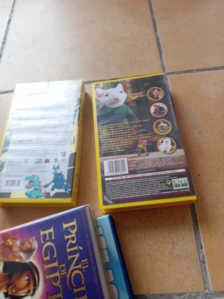 4 VHS El Príncipe de Egipto, Stuart little 2 ..