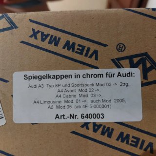 Espejo retrovisor coche Audi