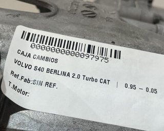 Volvo 97975 caja cambios sin ref. s40 berlina 2.0