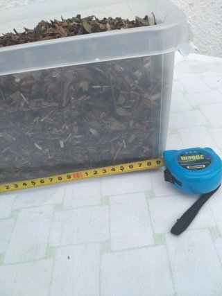 Madera triturada para terrarios