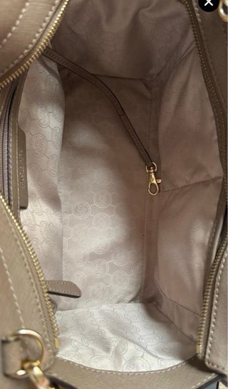 Michael Kors Borsa a spalla Selma in pelle marrone