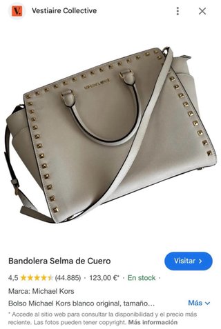 Michael Kors Borsa a spalla Selma in pelle marrone