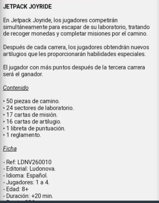 Juego de mesa Jetpack Joyride