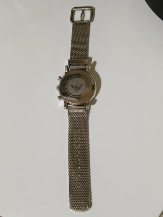 Orologio Emporio Armani Uomo Nero Argento