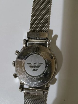 Orologio Emporio Armani Uomo Nero Argento