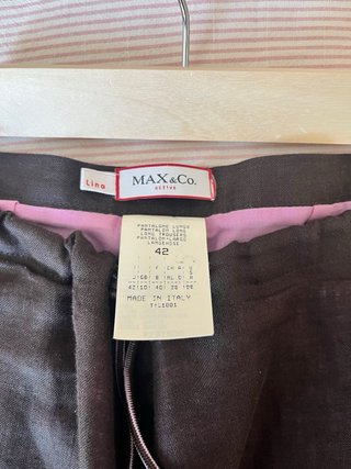 Completo Max&Co Lino Cotone Marrone Rosa