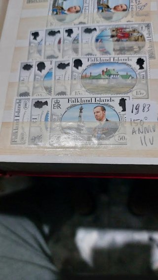 (nu254/258)FALKLAND DEFINITIVE 1977/1986