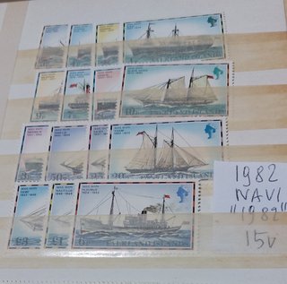 (nu254/258)FALKLAND DEFINITIVE 1977/1986